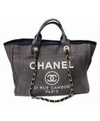 CHANELシャネル）の古着「チェーン付きデニムハンドバッグ」