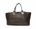 BOTTEGA VENETA（ボッテガヴェネタ）の古着「カバMM イントレチャートトートバッグ」｜ブラウン