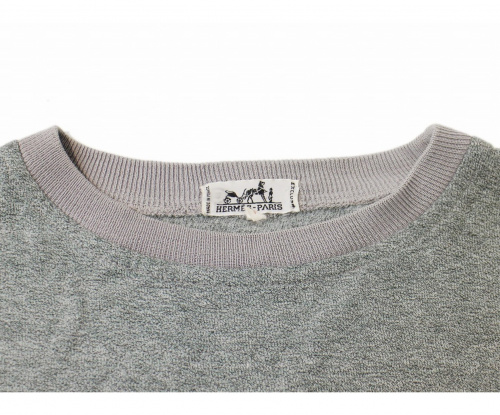 HERMES（エルメス）HERMES (エルメス) [古着]スウェット グレー サイズ:Lの古着・服飾アイテム