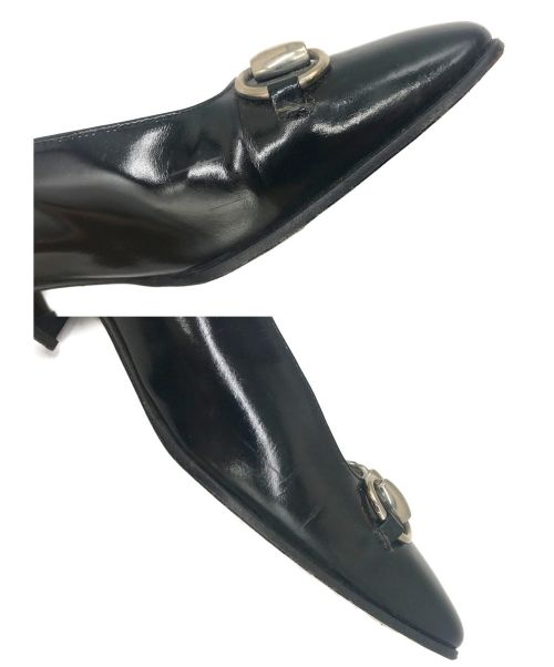 GUCCI（グッチ）GUCCI (グッチ) [OLD]ホースビットレトロパンプス ブラック サイズ:35表記 オールドグッチの古着・服飾アイテム