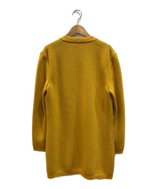 CELINE（セリーヌ）CELINE (セリーヌ) [OLD]マカダム金ボタンVネックカーディガン イエロー サイズ:38表記の古着・服飾アイテム