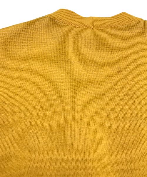 CELINE（セリーヌ）CELINE (セリーヌ) [OLD]マカダム金ボタンVネックカーディガン イエロー サイズ:38表記の古着・服飾アイテム