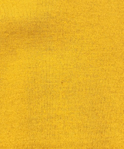 CELINE（セリーヌ）CELINE (セリーヌ) [OLD]マカダム金ボタンVネックカーディガン イエロー サイズ:38表記の古着・服飾アイテム