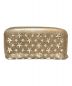 JIMMY CHOO (ジミーチュウ) スタースタッズウォレット ゴールド：4000円