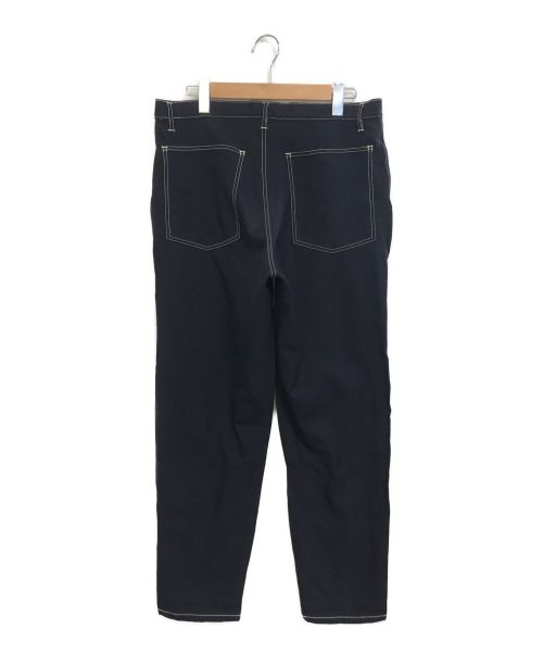 COMME des GARCONS SHIRT（コムデギャルソンシャツ）COMME des GARCONS SHIRT (コムデギャルソンシャツ) ポリギャバパッチワークパンツ ネイビー サイズ:Mの古着・服飾アイテム