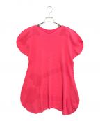 ISSEY MIYAKE FETEイッセイミヤケフェット）の古着「半袖ニット」｜ショッキングピンク