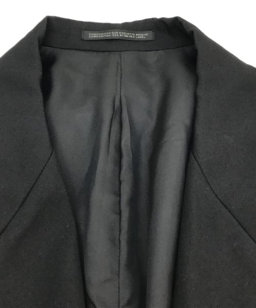 Yohji Yamamoto pour homme（ヨウジヤマモト プールオム）Yohji Yamamoto pour homme (ヨウジヤマモト プールオム) 心しずかに…レイヤードコート ブラック サイズ:3の古着・服飾アイテム