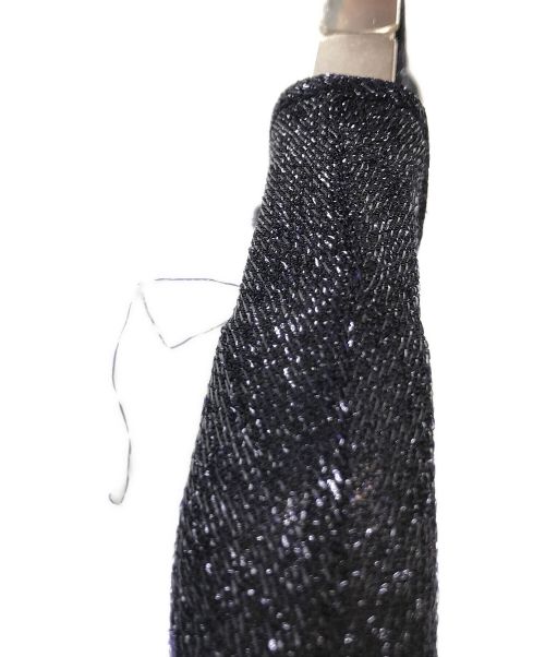 SALLY LAPOINTE（サリー・ラポイント）Sally Lapointe (サリー・ラポイント) 半袖ニット ネイビー サイズ:4 未使用品の古着・服飾アイテム