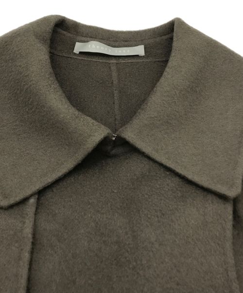 theory luxe（セオリーリュクス）theory luxe (セオリーリュクス) カシミヤ混トレンチ風ダブルフェイスロングコート ブラウン サイズ:38の古着・服飾アイテム
