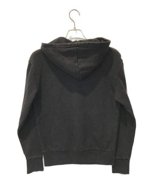 maison kitsune（メゾンキツネ）maison kitsune (メゾンキツネ) プリントパーカー ブラック サイズ:Sの古着・服飾アイテム
