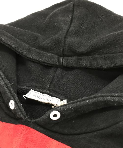 maison kitsune（メゾンキツネ）maison kitsune (メゾンキツネ) プリントパーカー ブラック サイズ:Sの古着・服飾アイテム