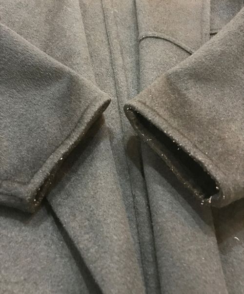 +J（プラスジェイ）+J (プラスジェイ) カシミヤブレンドノーカラーコート ブラック サイズ:Sの古着・服飾アイテム