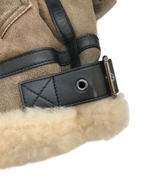 Chloe（クロエ）Chloe (クロエ) hood brown shearling jacket CHC18WCV0721023334 ブラウン サイズ:34の古着・服飾アイテム