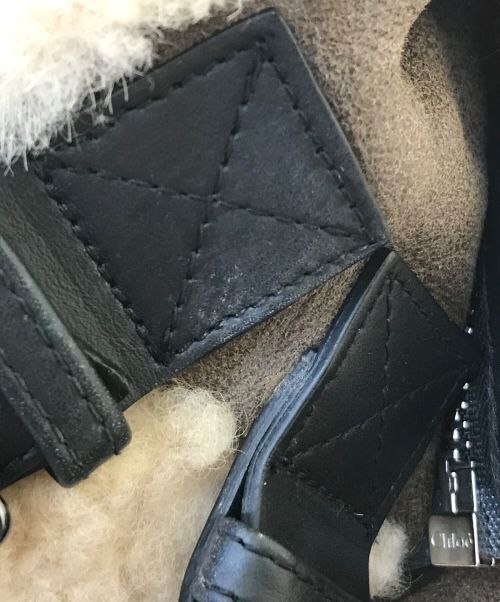 Chloe（クロエ）Chloe (クロエ) hood brown shearling jacket CHC18WCV0721023334 ブラウン サイズ:34の古着・服飾アイテム