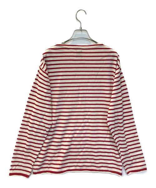 BATONER（バトナ―）BATONER (バトナ―) ボーダーニット BN-21FW-020 ホワイト×レッド サイズ:1の古着・服飾アイテム