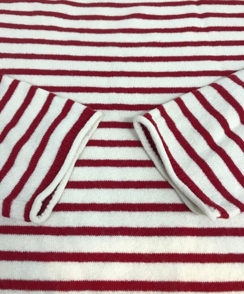 BATONER（バトナ―）BATONER (バトナ―) ボーダーニット BN-21FW-020 ホワイト×レッド サイズ:1の古着・服飾アイテム