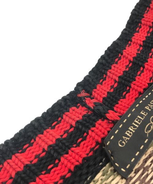 GABRIELE PASINI（ガブリエレパジーニ）GABRIELE PASINI (ガブリエレパジーニ) 総柄ニットカーディガン レッド サイズ:Sの古着・服飾アイテム