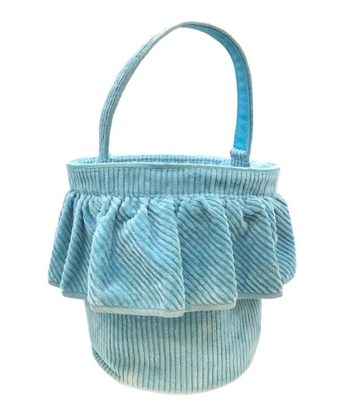 setsuko sagittaire（セツコセジテール）setsuko sagittaire (セツコセジテール) コーデュロイハンドバッグ ブルーの古着・服飾アイテム