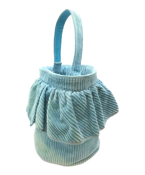 setsuko sagittaire（セツコセジテール）setsuko sagittaire (セツコセジテール) コーデュロイハンドバッグ ブルーの古着・服飾アイテム