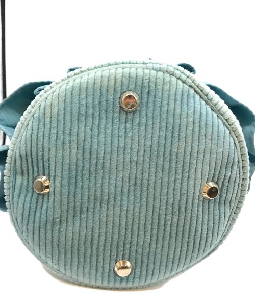 setsuko sagittaire（セツコセジテール）setsuko sagittaire (セツコセジテール) コーデュロイハンドバッグ ブルーの古着・服飾アイテム