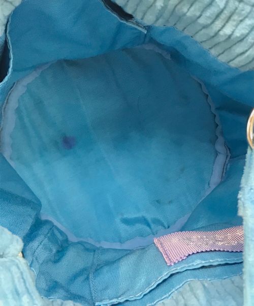 setsuko sagittaire（セツコセジテール）setsuko sagittaire (セツコセジテール) コーデュロイハンドバッグ ブルーの古着・服飾アイテム