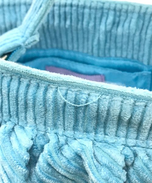 setsuko sagittaire（セツコセジテール）setsuko sagittaire (セツコセジテール) コーデュロイハンドバッグ ブルーの古着・服飾アイテム