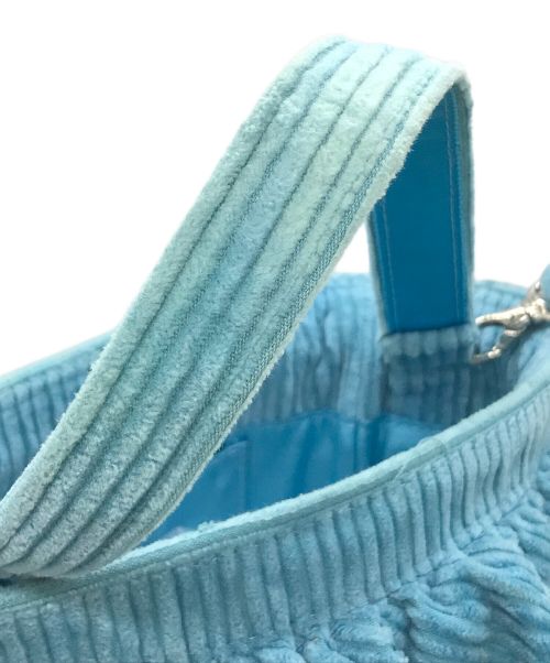 setsuko sagittaire（セツコセジテール）setsuko sagittaire (セツコセジテール) コーデュロイハンドバッグ ブルーの古着・服飾アイテム