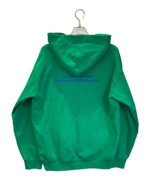 MIDNIGHT STUDIOS（ミッドナイト スタジオ）MIDNIGHT STUDIOS (ミッドナイト スタジオ) AWGE RAVE HOODIE グリーン サイズ:3の古着・服飾アイテム