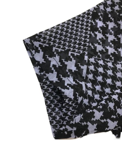 noir kei ninomiya（ノワール ケイ ニノミヤ）noir kei ninomiya (ノワール ケイ ニノミヤ) S/S総柄パワーネットカットソー パープル サイズ:Mの古着・服飾アイテム