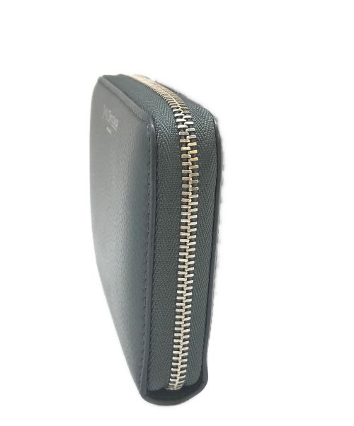J&M DAVIDSON（ジェイ＆エム デヴィッドソン）J&M DAVIDSON (ジェイ＆エム デヴィッドソン) ラウンドジップミニウォレット グレーの古着・服飾アイテム