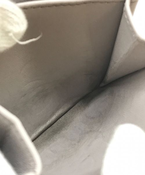 J&M DAVIDSON（ジェイ＆エム デヴィッドソン）J&M DAVIDSON (ジェイ＆エム デヴィッドソン) ラウンドジップミニウォレット グレーの古着・服飾アイテム