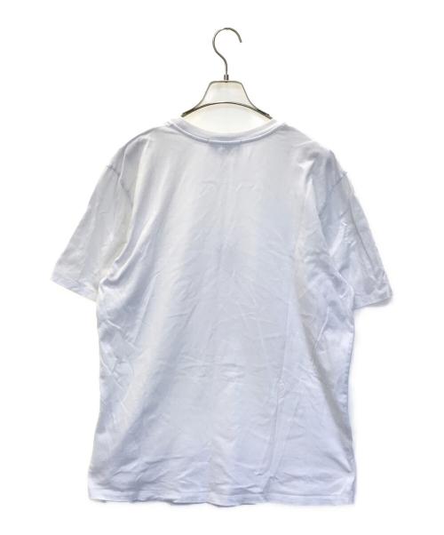 MSGM（エムエスジーエム）MSGM (エムエスジーエム) 3連ロゴプリントTシャツ ホワイト サイズ:Ｌの古着・服飾アイテム