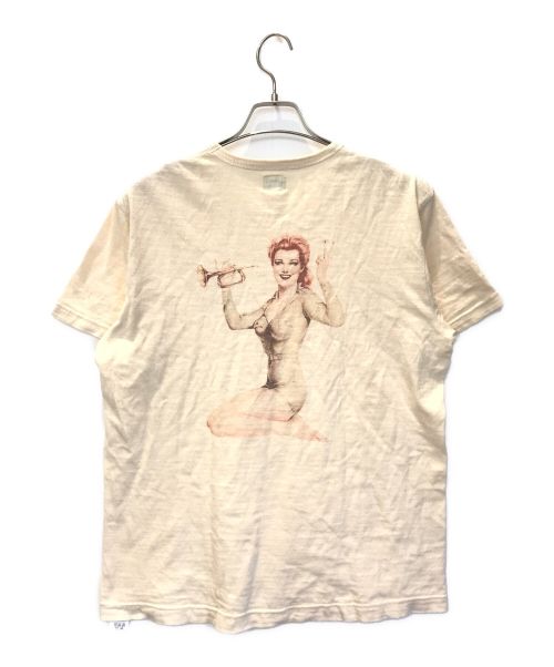 THE REAL McCOY'S（ザ・リアルマッコイズ）THE REAL McCOY'S (ザ・リアルマッコイズ) Tシャツ ベージュ サイズ:40の古着・服飾アイテム