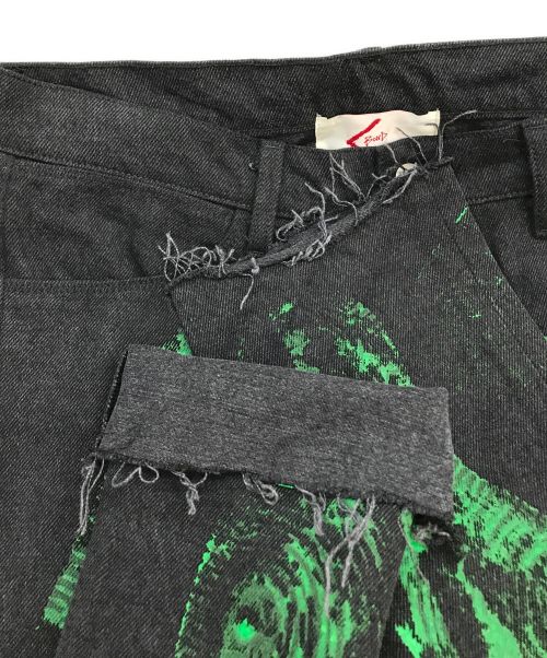 bond vault（ボンド ボルト）bond vault (ボンド ボルト) フットスケープデニムパンツ ブラック サイズ:Sの古着・服飾アイテム