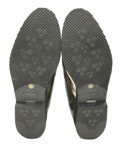 FABIO RUSCONI（ファビオルスコーニ）FABIO RUSCONI (ファビオルスコーニ) ウィングチップメタリックレザーシューズ　F81637　 シルバー サイズ:37の古着・服飾アイテム