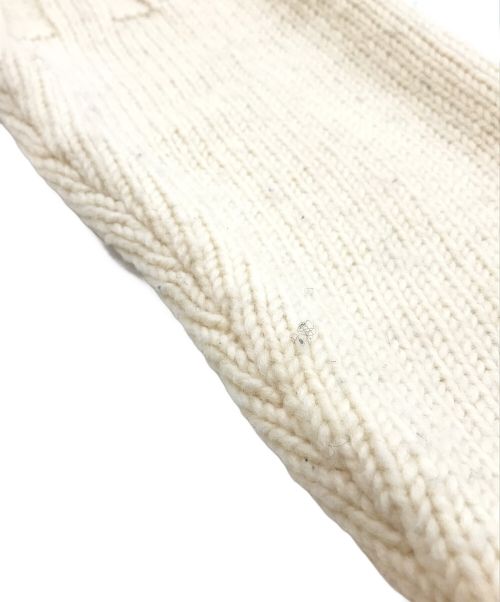 Coohem（コーヘン）Coohem (コーヘン) ガンジーニット アイボリー サイズ:Lの古着・服飾アイテム