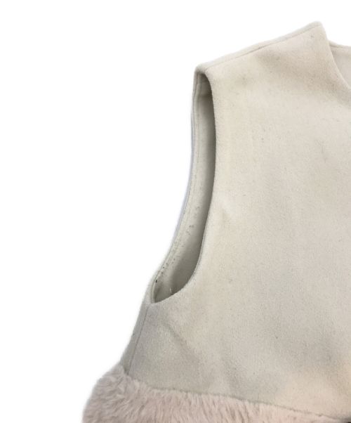 Cen.（セン）Cen. (セン) 切替ベスト ベージュ サイズ:Fの古着・服飾アイテム