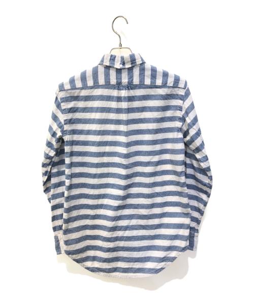 EVISU（エヴィス）EVISU (エヴィス) シャンブレーシャツ 琵琶湖ヤマネアカデミー インディゴ × ホワイト サイズ:4の古着・服飾アイテム