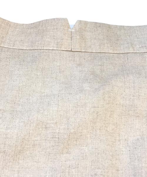 HARRISS GRACE（ハリスグレース）HARRISS GRACE (ハリスグレース) リネンキャンパスフレアティアードスカート　GL181-12052 ベージュ サイズ:36の古着・服飾アイテム