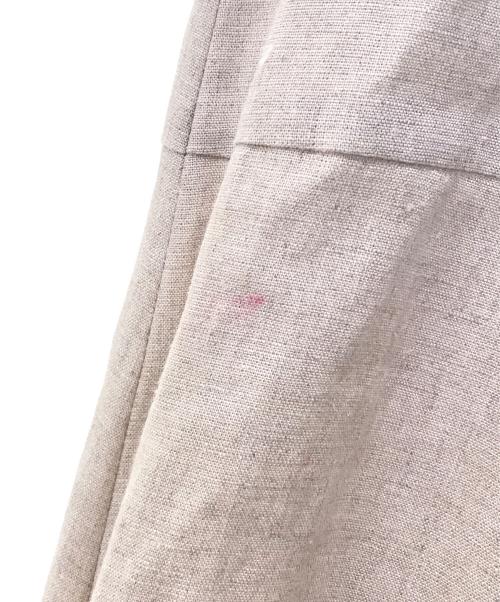 HARRISS GRACE（ハリスグレース）HARRISS GRACE (ハリスグレース) リネンキャンパスフレアティアードスカート　GL181-12052 ベージュ サイズ:36の古着・服飾アイテム