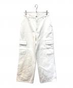 HER LIP TOハーリップトゥ）の古着「Grand Cargo Denim Pants　1242303116」｜ホワイト