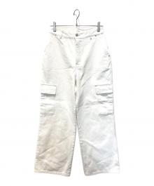 HER LIP TO（ハーリップトゥ）の古着「Grand Cargo Denim Pants　1242303116」｜ホワイト