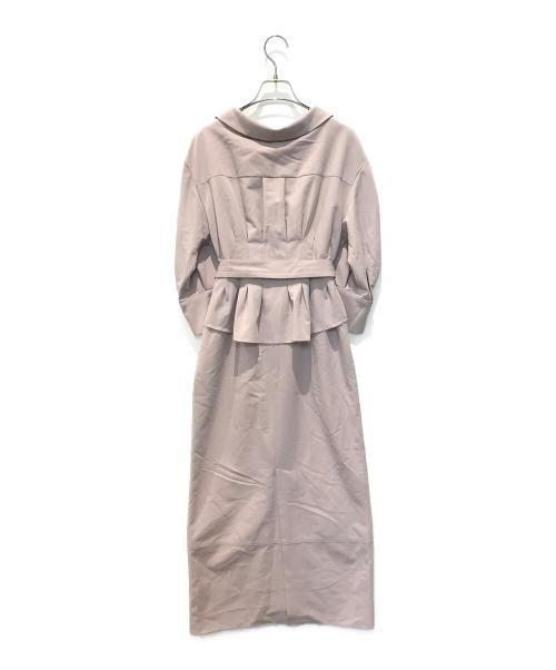 HER LIP TO（ハーリップトゥ）HER LIP TO (ハーリップトゥ) Belted Denim Effect Shirt Dress　1241305030 ピンク サイズ:Sの古着・服飾アイテム