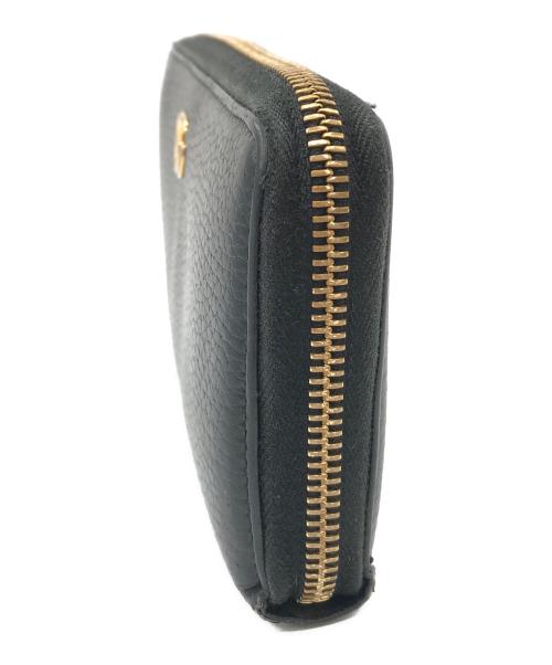 GUCCI（グッチ）GUCCI (グッチ) ジップロングウォレット ブラックの古着・服飾アイテム