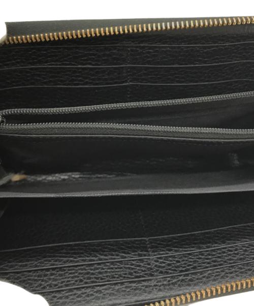 GUCCI（グッチ）GUCCI (グッチ) ジップロングウォレット ブラックの古着・服飾アイテム