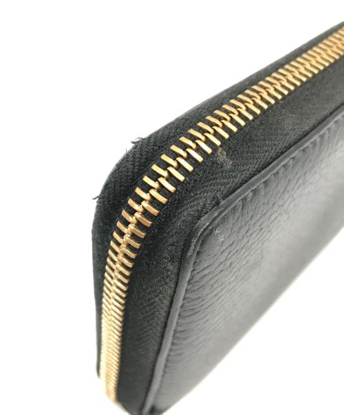 GUCCI（グッチ）GUCCI (グッチ) ジップロングウォレット ブラックの古着・服飾アイテム