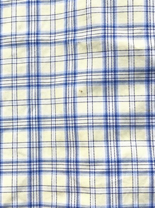 DROLE DE MONSIEUR（ドロール ド ムッシュ）DROLE DE MONSIEUR (ドロール ド ムッシュ) 刺繍チェックシャツ イエロー サイズ:Mの古着・服飾アイテム