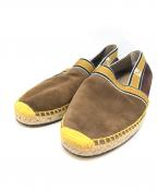 FENDIフェンディ）の古着「スウェードエスパドリーユ」｜ブラウン