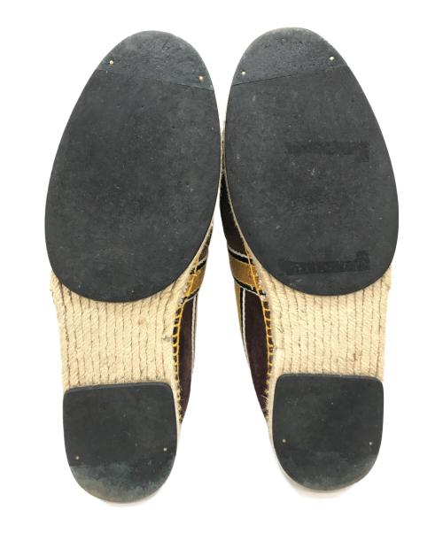 FENDI（フェンディ）FENDI (フェンディ) スウェードエスパドリーユ ブラウン サイズ:7の古着・服飾アイテム