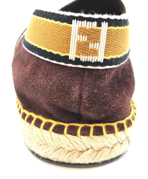 FENDI（フェンディ）FENDI (フェンディ) スウェードエスパドリーユ ブラウン サイズ:7の古着・服飾アイテム